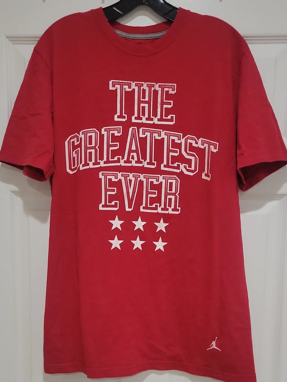 Jordan Red 'The Greatest Ever' Graphic Short Sleeve Tee